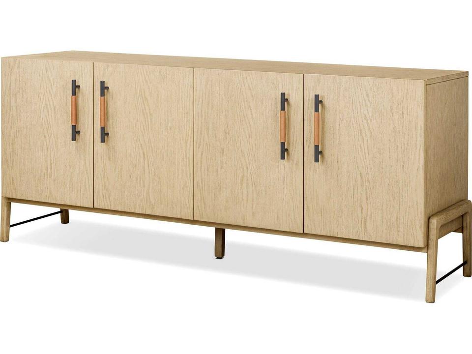 Rosedale Sideboard Yucca Oak Veneer with Top Grain Leather Accents