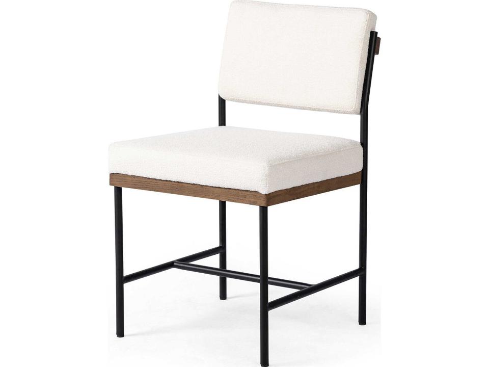 Ashford Benton Upholstered Performance Fabric Dining Side Chair in Fayette Cloud
