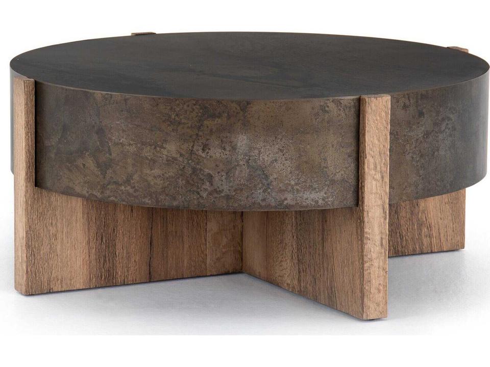 Bingham Wesson Coffee Table Rustic Oak Round