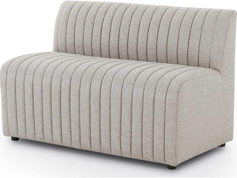 Grayson Augustine Orly Natural Upholstered Dining Bench with Channel Tufting