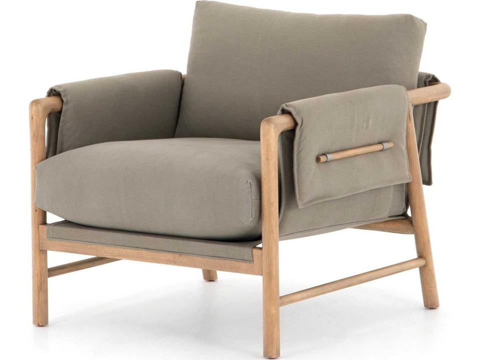 Belfast Harrison Fabric Accent Chair in Harrison Green