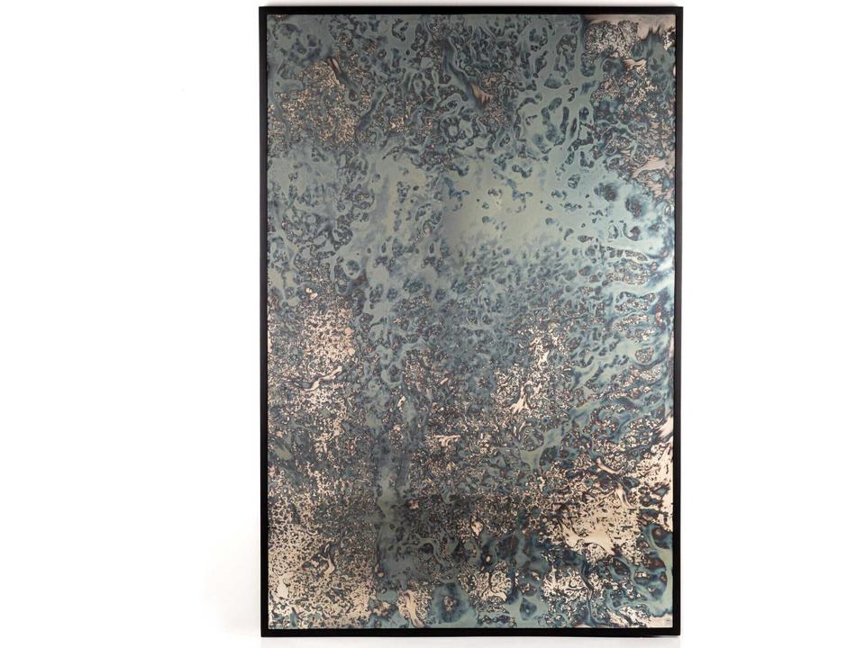 Marlow Floor Mirror Acid Wash Black Iron Frame