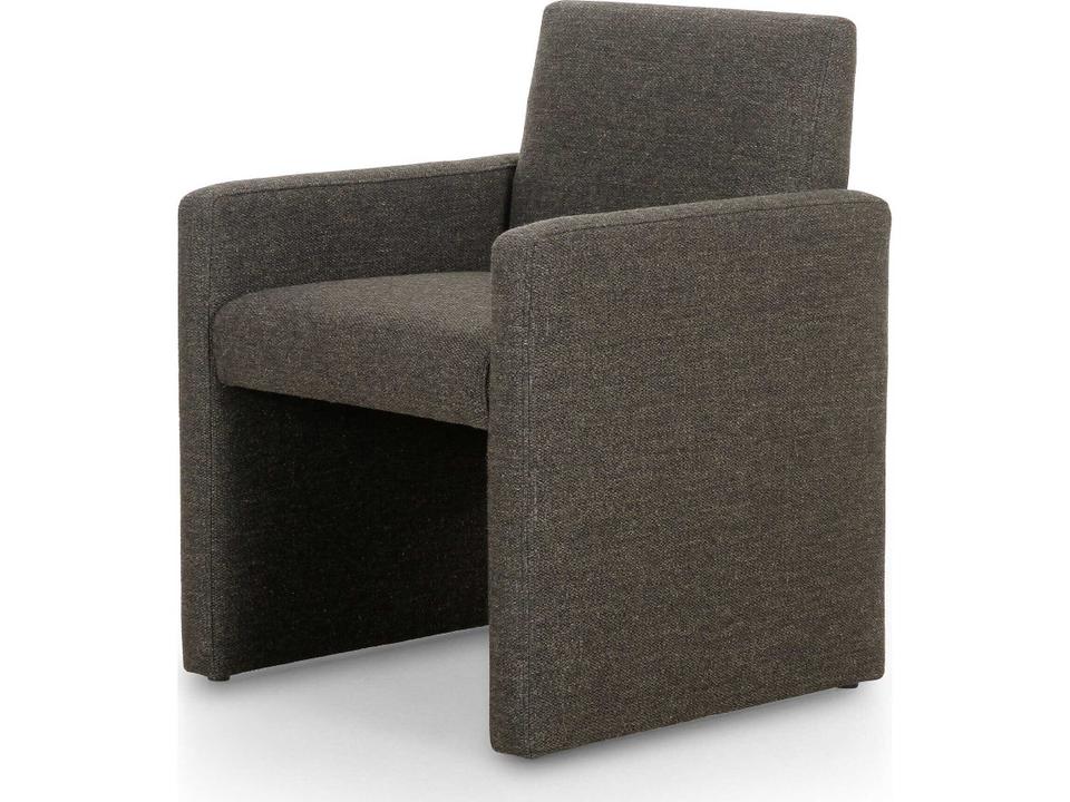 Grayson Kima Upholstered Dining Armchair in Thames Ash Performance Fabric
