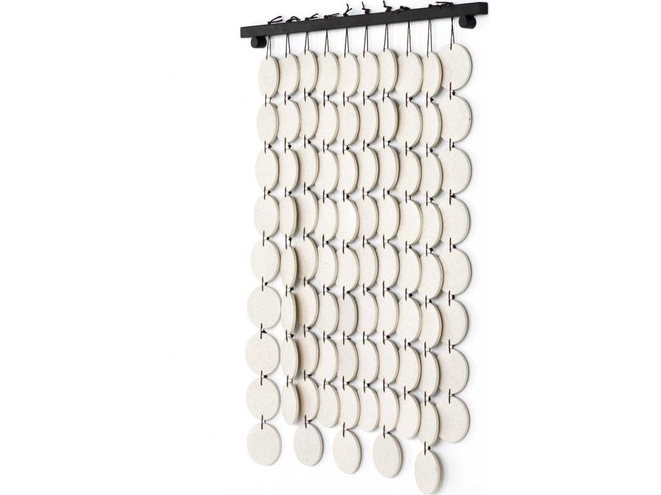 Marlow Ceramic Wall Hanging Textured Geometric Decor
