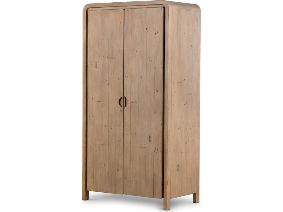 Everson Storage Cabinet in Scrubbed Teak