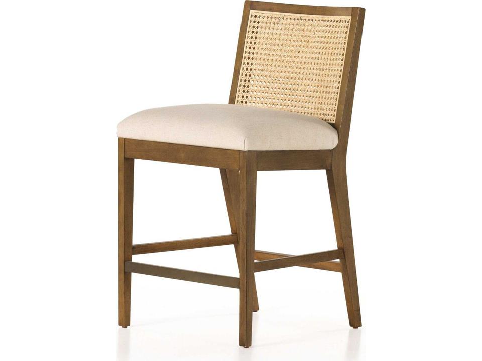 Antonia Cane Armless Counter Stool Natural