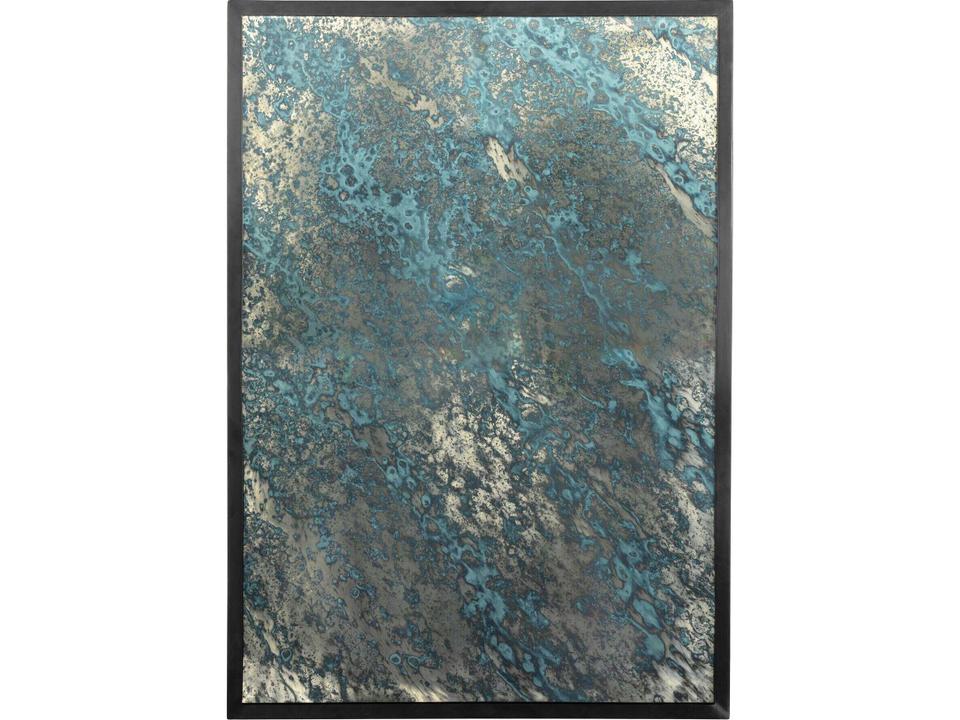 Globetrotter Acid Iron Matte Black Rectangular Wash Mirror
