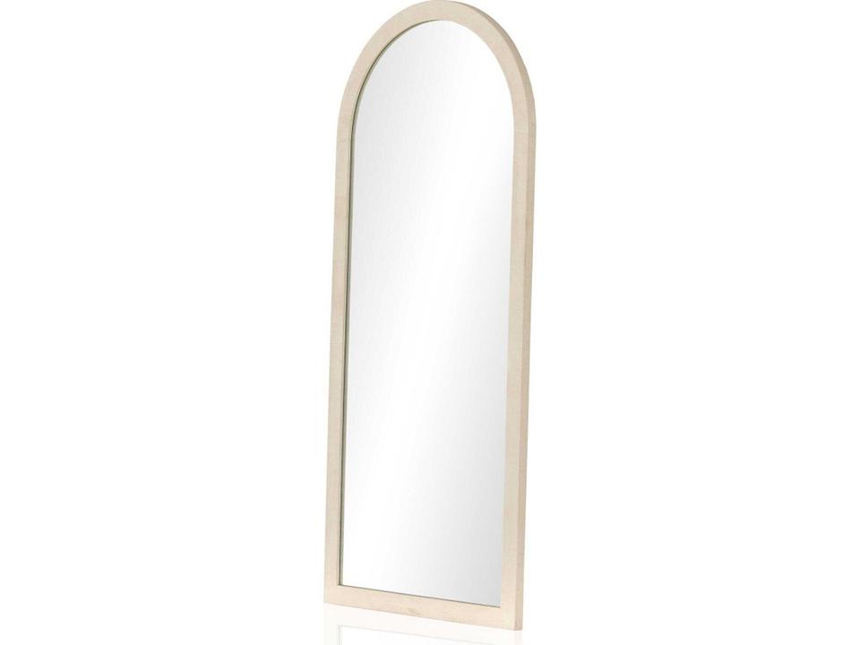Callahan Cressida Ivory Painted Linen Floor Mirror