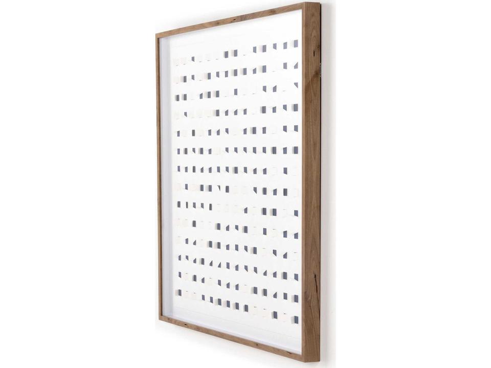 Art Studio See Through Blue Framed Wall Art with Paper Cutouts