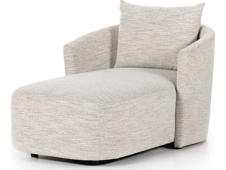 Farrah Chaise Lounge in Merino Cotton Performance Fabric