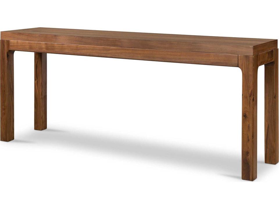 Arturo Rectangle Console Table in Natural Walnut