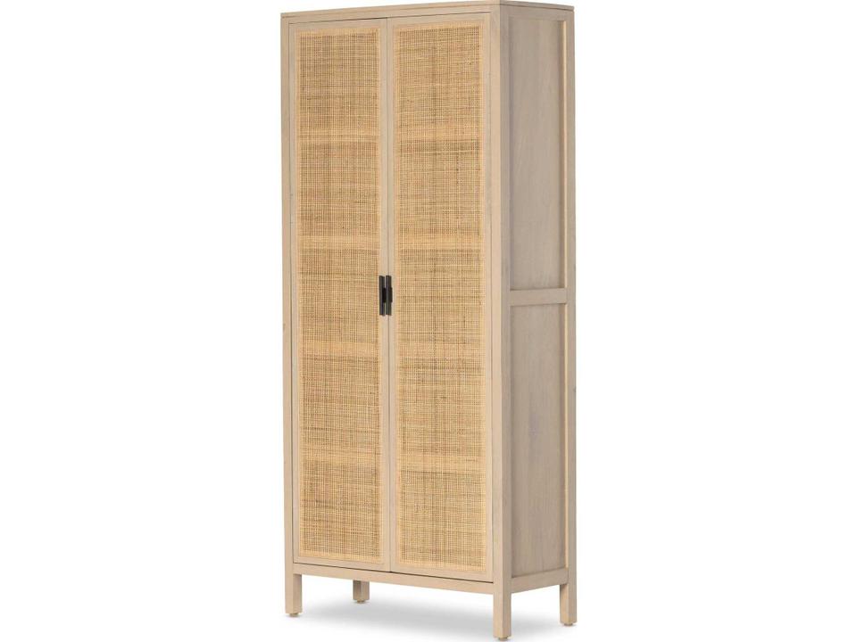Leighton Caprice Natural Mango Wood Tall Cabinet