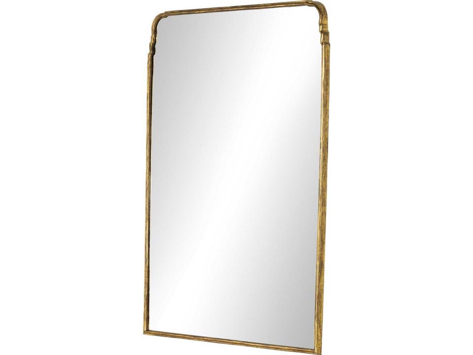 Asher Loire Antiqued Gold Leaf Grand Floor Mirror