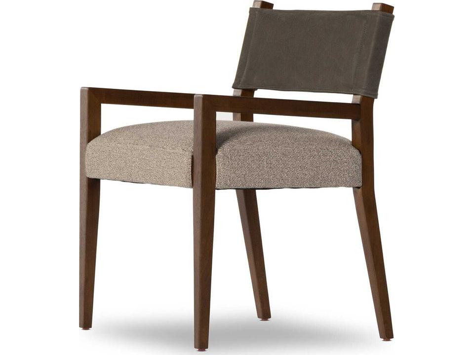 Berman Ferris Upholstered Dining Armchair in Tulsa Ink Performance Fabric