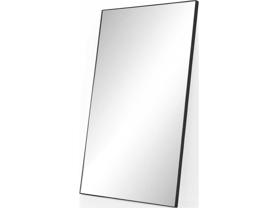 Georgina Rectangle Floor Mirror in Matte Black Iron