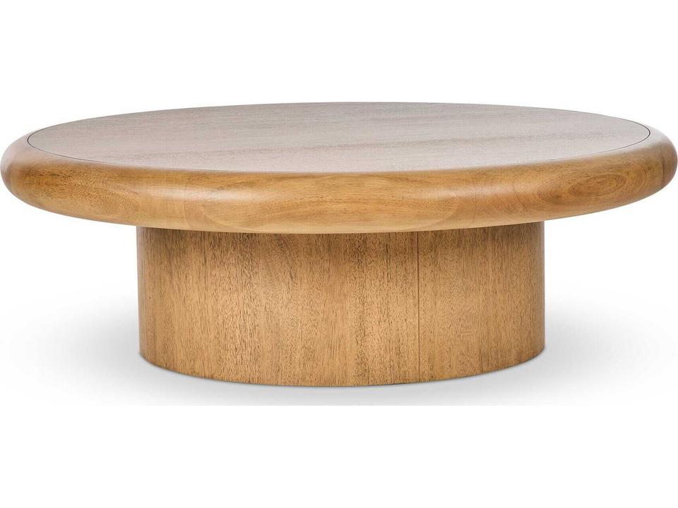 Bolton Zach Round Coffee Table in Burnished Parawood Veneer