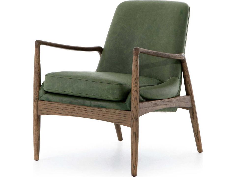 Braden Accent Chair Eden Sage Green Leather
