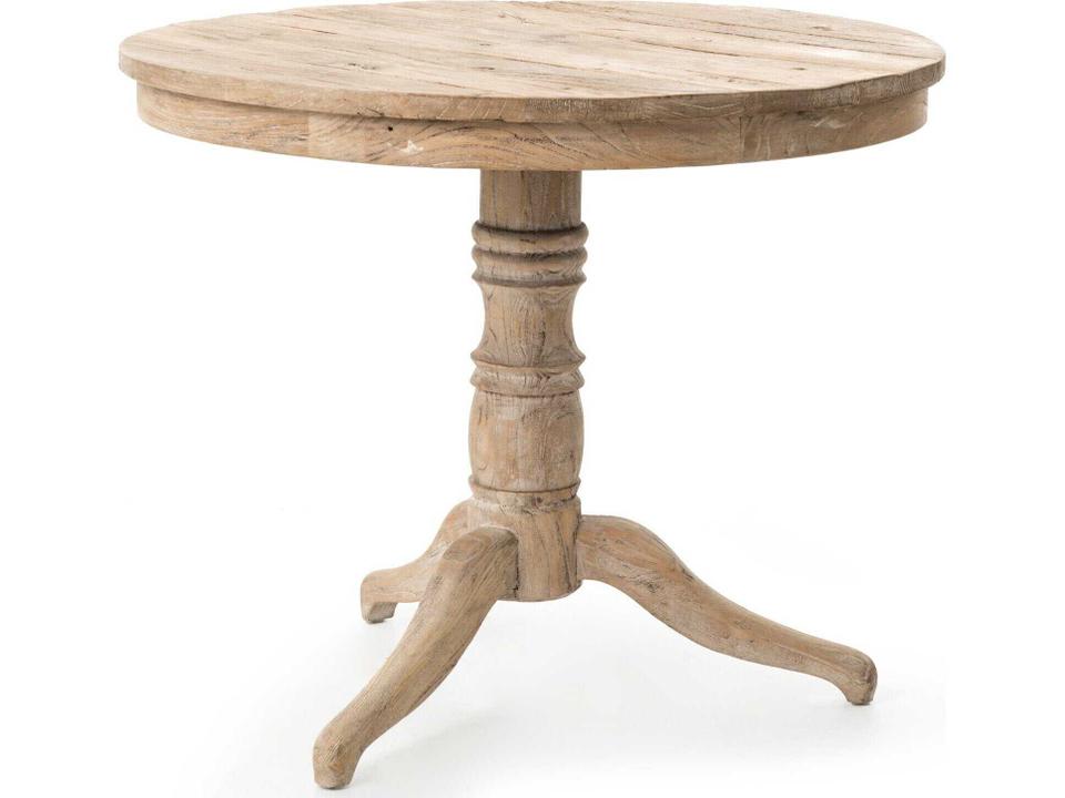 Hughes Round Whitewash Reclaimed Elm Occasional Table