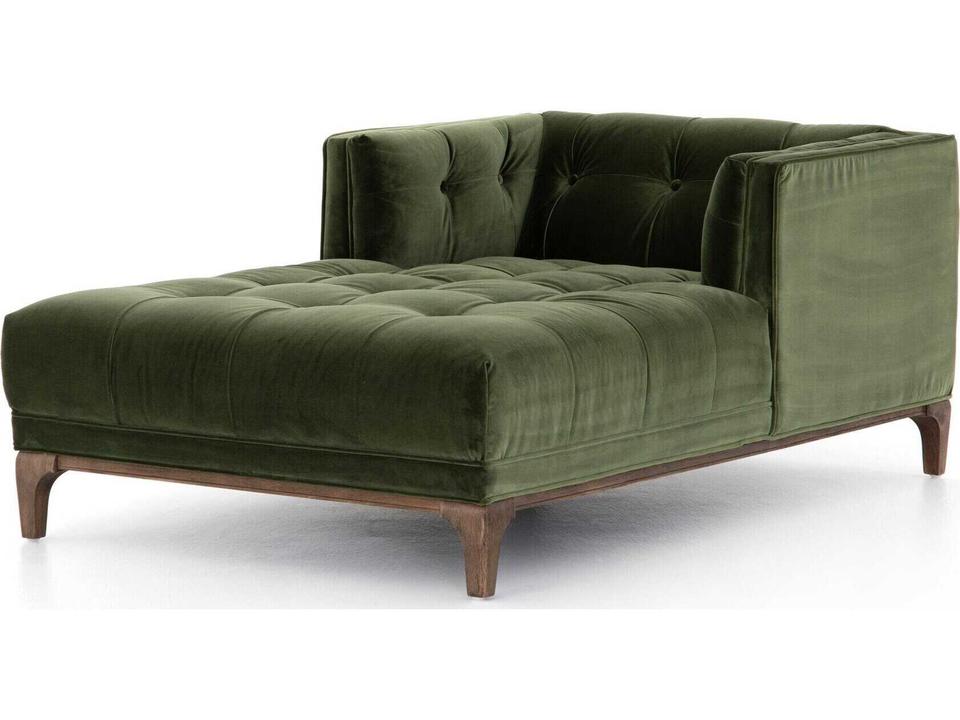 Globetrotter Dylan Sapphire Olive Aspen Grey Green Upholstered Chaise