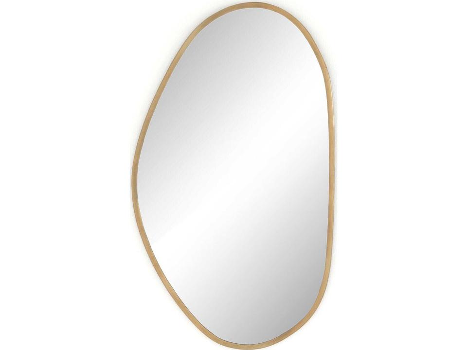Brinley Mirror Asher Asymmetric Antique Brass
