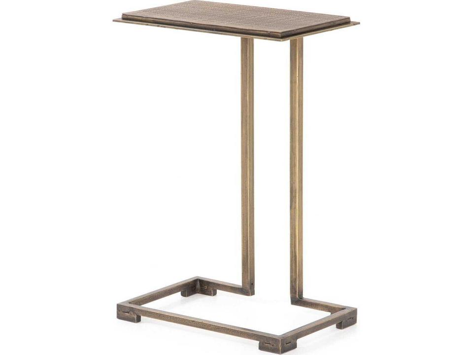Element Acid Etch C Table in Antique Brass