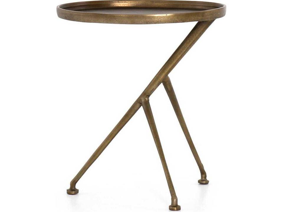 Marlow Schmidt Accent Table in Raw Brass Finish