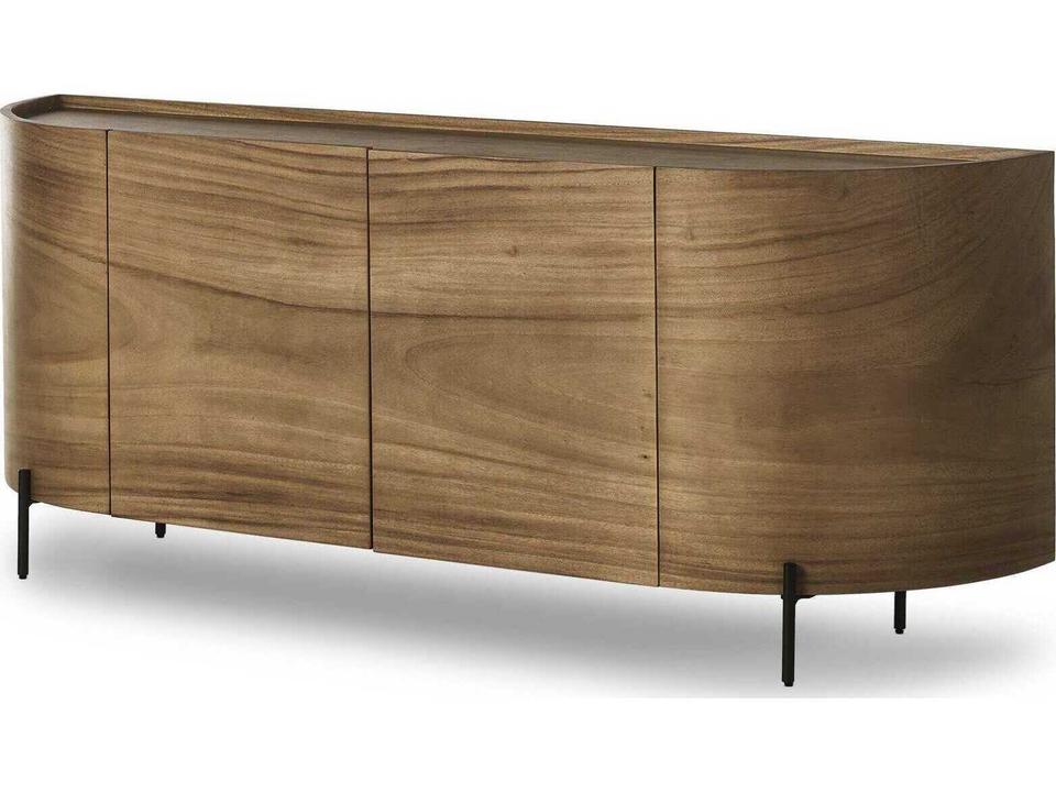 Lunas Sideboard Gold Guanacaste Sculpted Silhouette