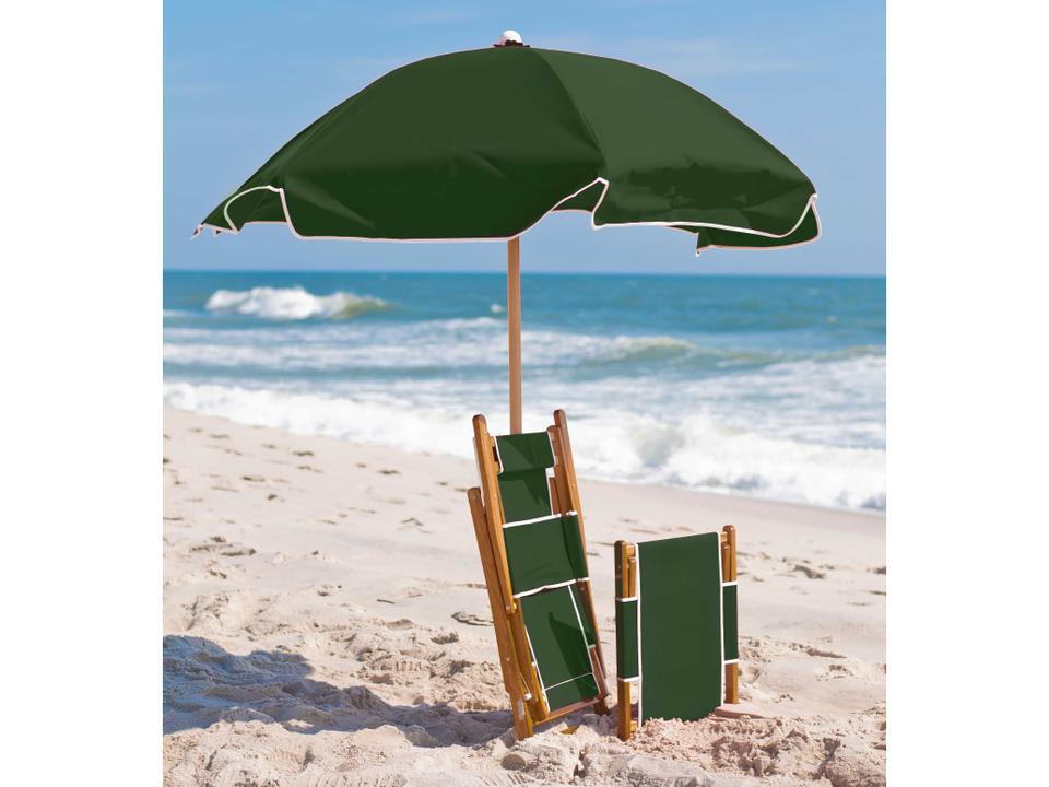 Emerald Coast 6.5-Foot Hexagon Beach Umbrella with Valance