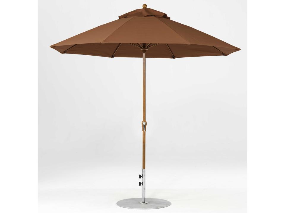 Monterey 9 Foot Octagon Fiberglass Crank Non Tilt Market Umbrella