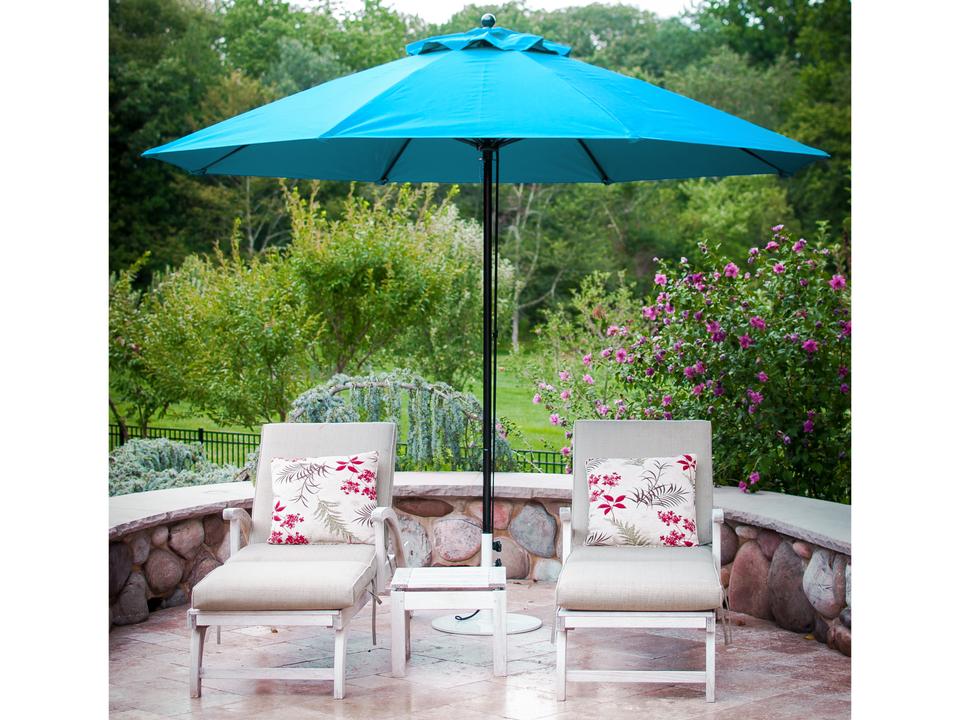 Monterey 11 Foot Octagon Pulley Lift Market Umbrella