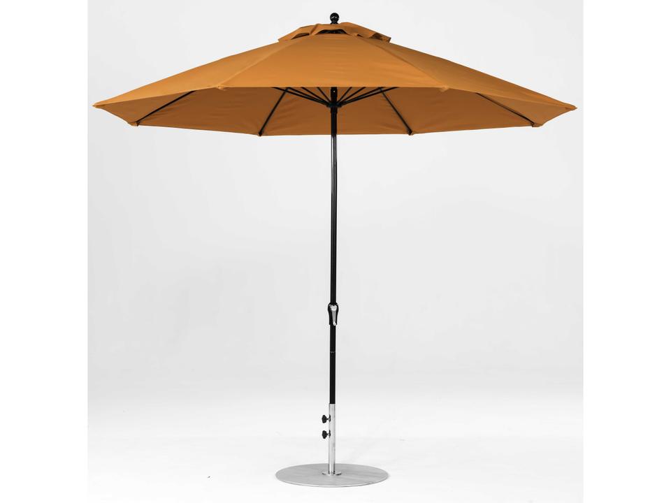 Frankford Monterey 11 Foot Octagon Market Umbrella with Crank Lift No Tilt