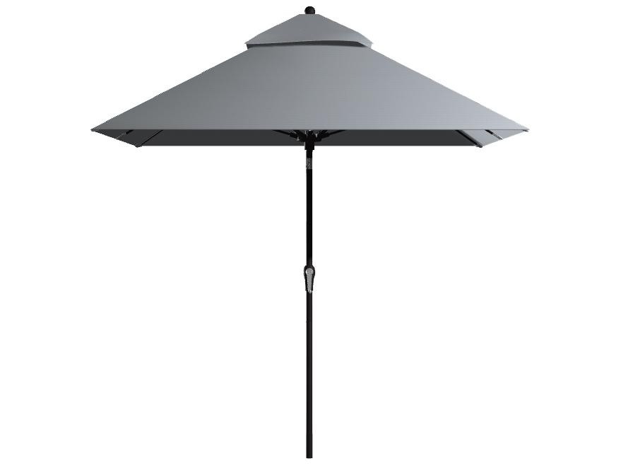Monterey 8 x 10 Foot Rectangular Crank Auto Tilt Fiberglass Market Umbrella