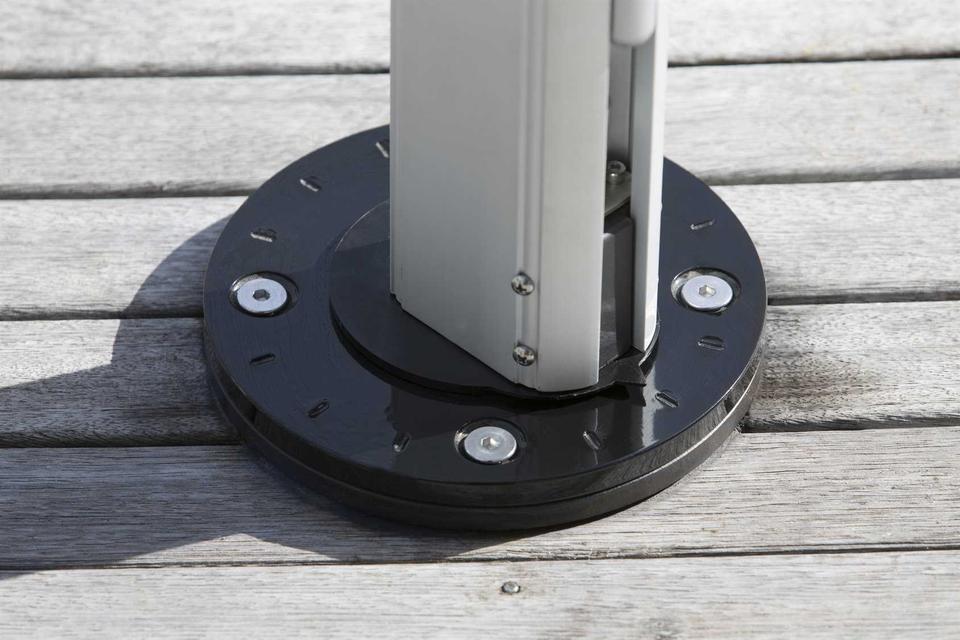 Frankford Aurora 12.5 Inch Round Surface Mounting Plate in Silver Mist