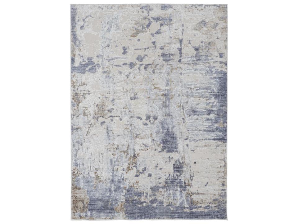 Feizy Laina 39GHF Abstract Area Rug in Ivory Gray Blue