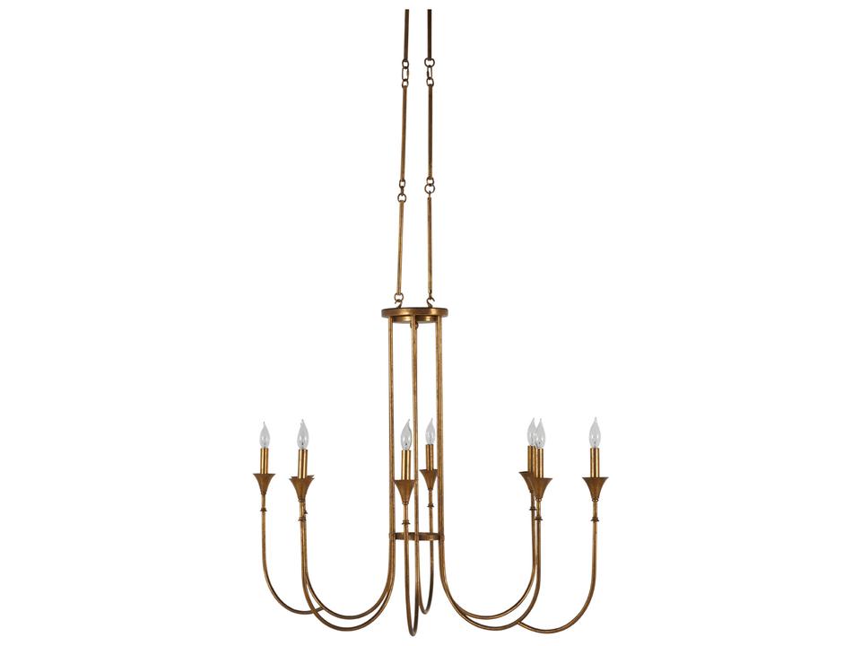 Kathleen 8-Light Chandelier in Gilded Gold