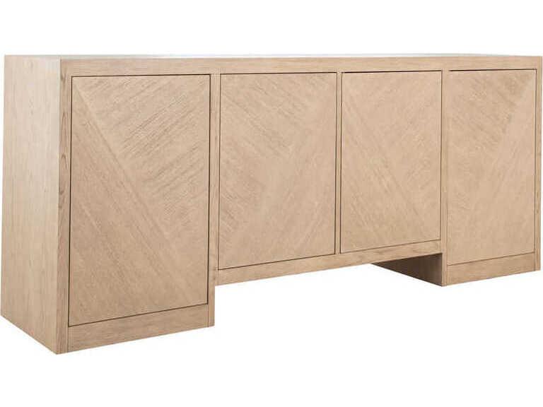 Eglinton Oak Wood Sideboard with Cerused Natural Finish