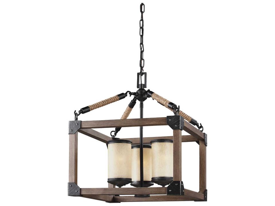 Dunning 3-Light Stardust Chandelier with Creme Parchment Glass
