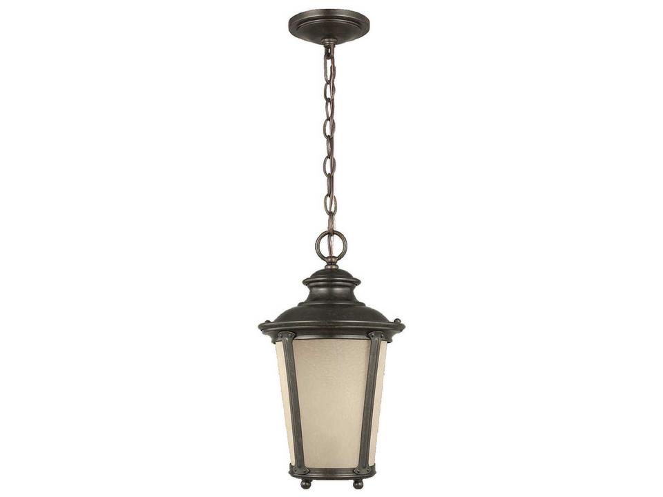 Cape May 1-Light Outdoor Pendant in Burled Iron