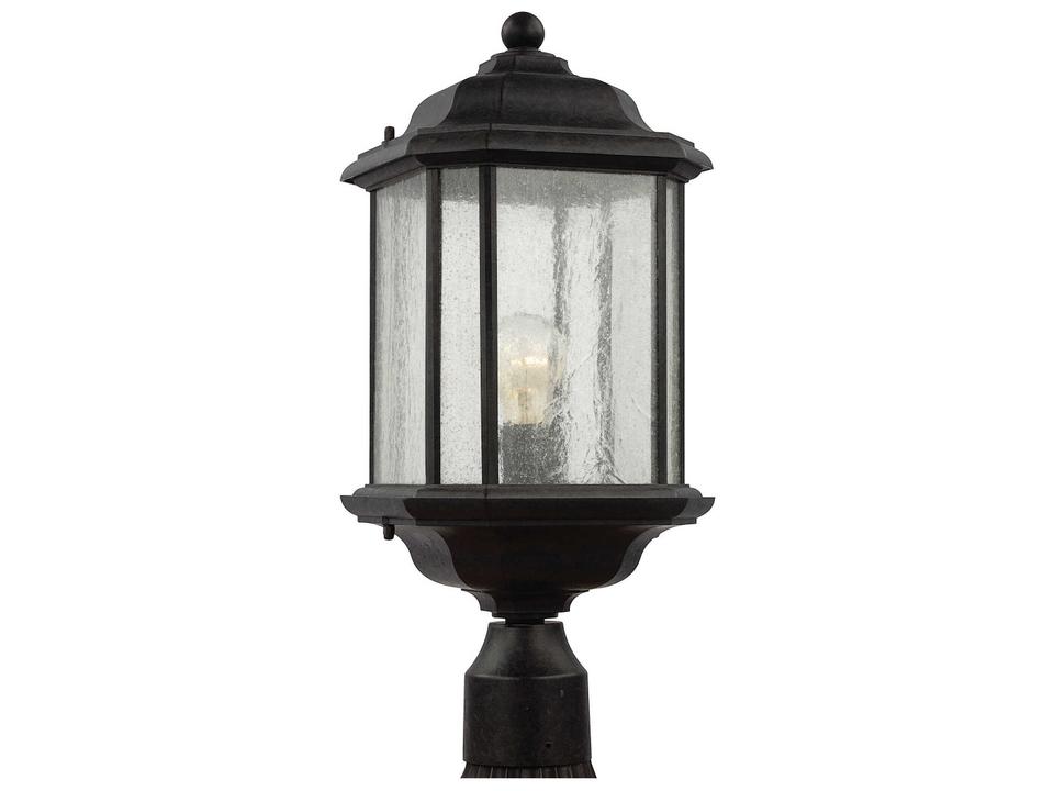 Kent 1-Light Outdoor Post Lantern in Oxford Bronze