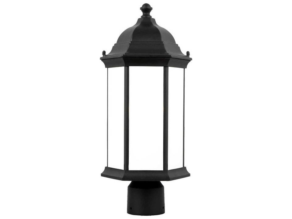 Sevier 1-Light Outdoor Post Lantern in Black