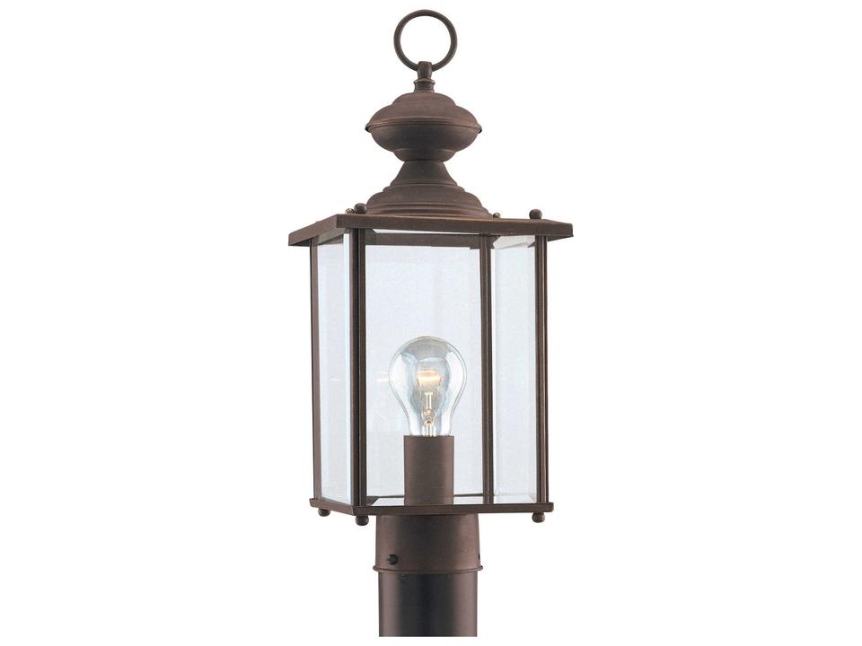 Jamestowne Traditional Outdoor Post Light in Antique Bronze