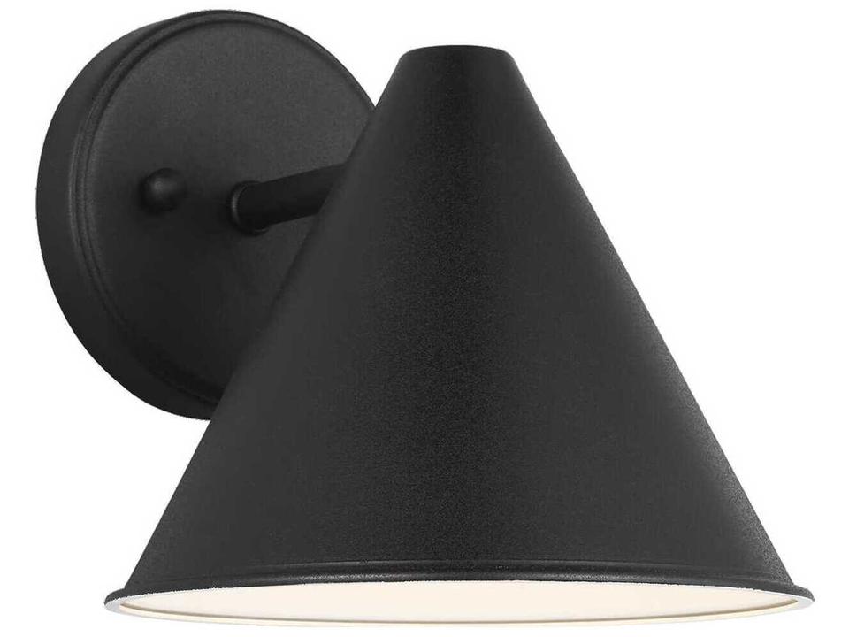 Crittenden 1-Light Outdoor Wall Lantern in Black
