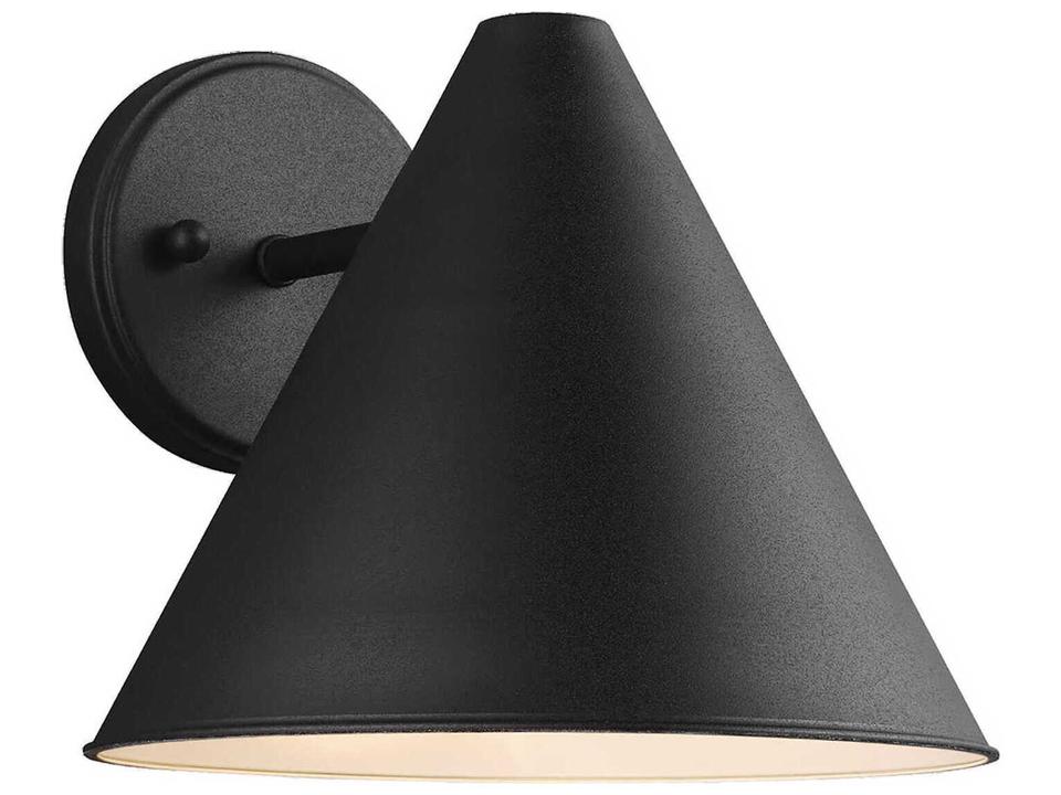 Crittenden 1-Light Outdoor Wall Lantern in Black