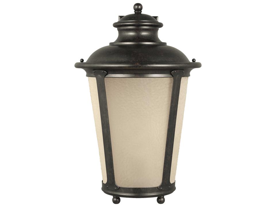 Cape May 1-Light Outdoor Wall Sconce in Burled Iron