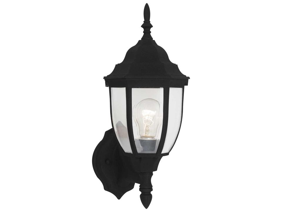 Bakersville 1-Light Outdoor Wall Lantern in Black