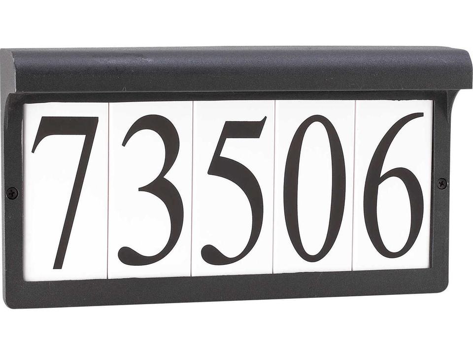 Address Light 2-Light Outdoor Address Light in Black