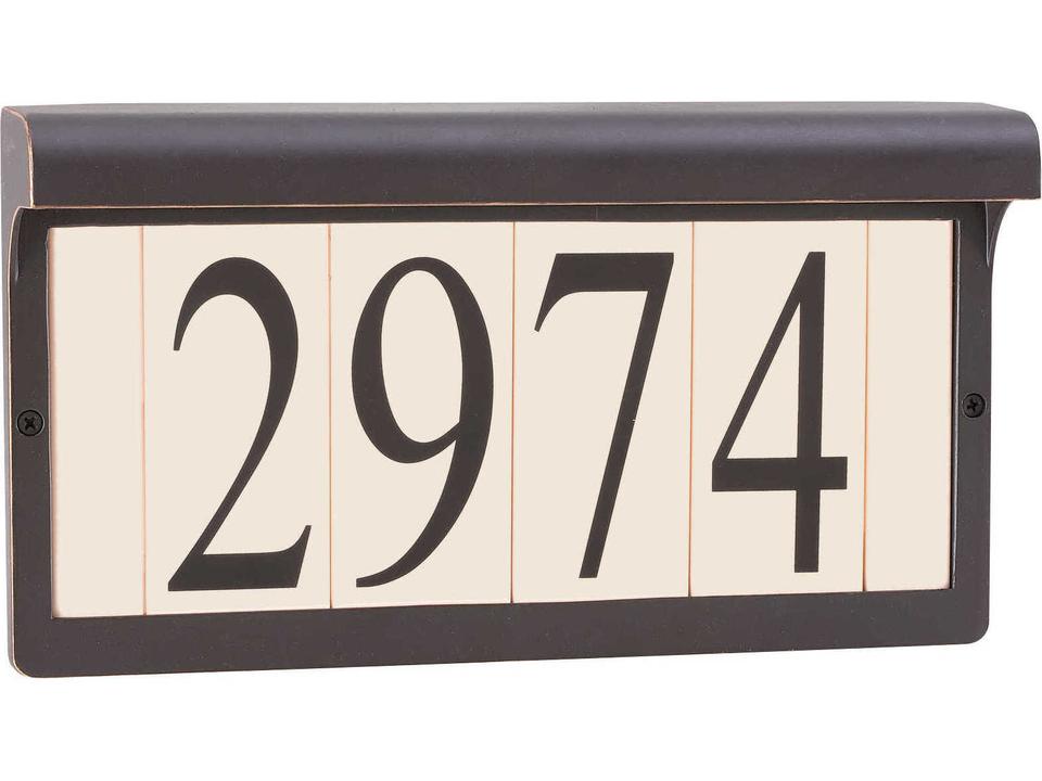 Address Light Outdoor Wall Light in Antique Bronze