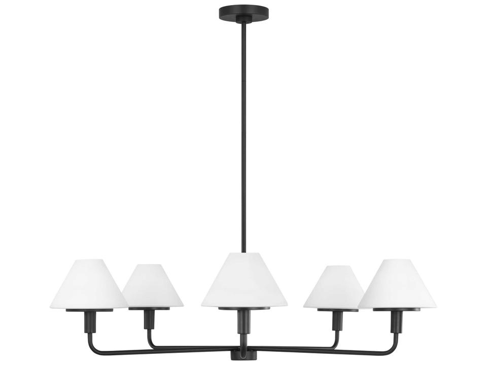 Mendota 5-Light Chandelier in Midnight Black
