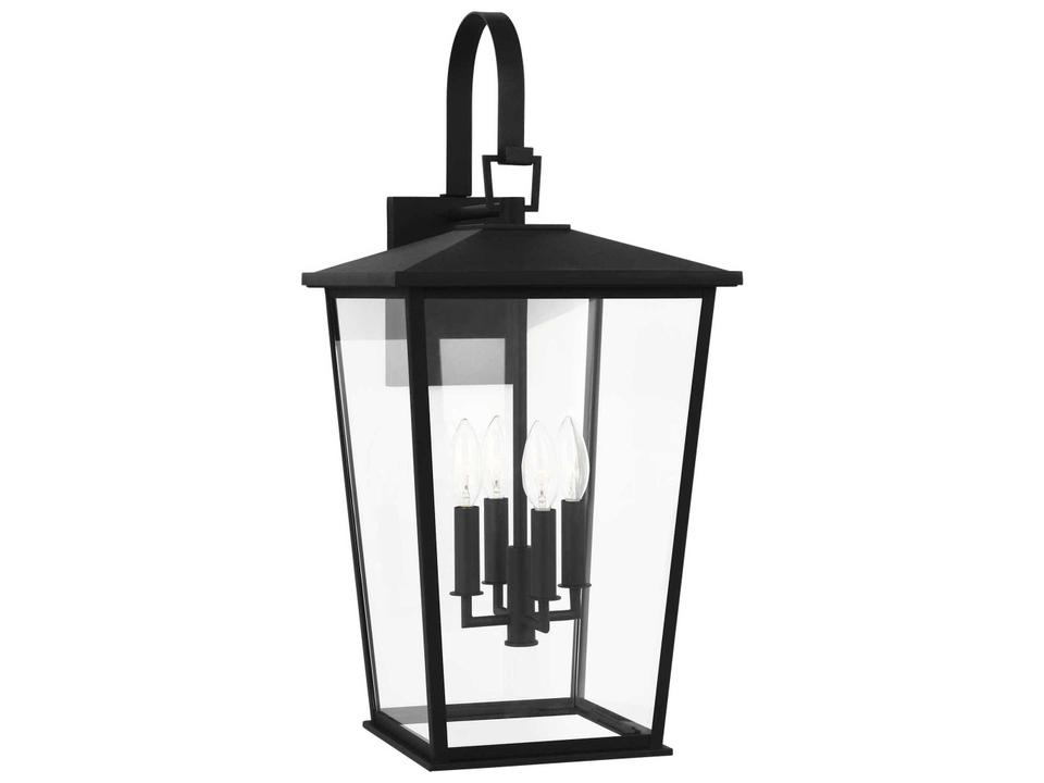 Linton 4-Light Wall Light in Textured Black