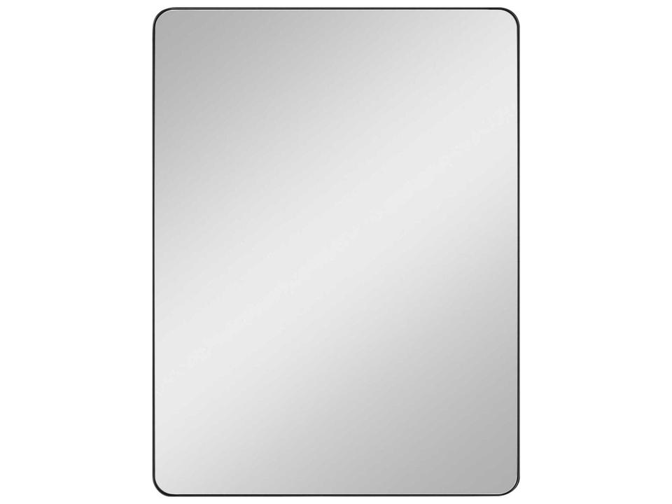 Planer 48 x 36 Inch Rectangular Wall Mirror in Midnight Black